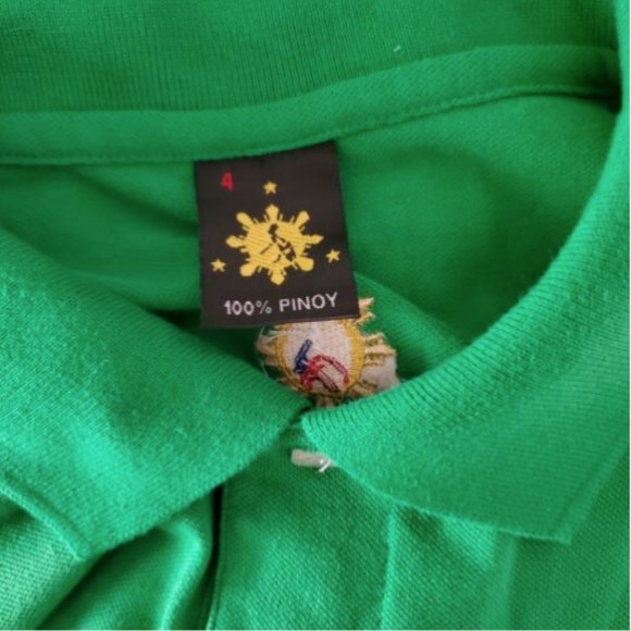I Am Pinoy Mens Polo Sz S Green 100% PINOY - Picture 4 of 4